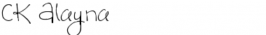 CK Alayna Regular Font Title Preview