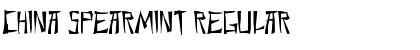 China Spearmint Regular Font Title Preview