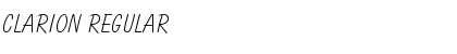 clarion Regular Font Title Preview