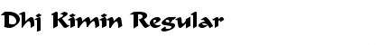 Dhj Kimin Regular Font Title Preview