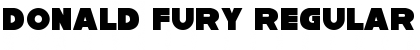 Donald Fury Regular Font Title Preview