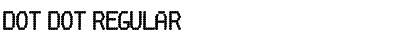 Dot Dot Regular Font Title Preview