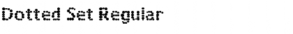 Dotted Set Regular Font Title Preview
