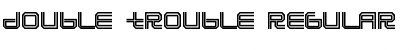 Double Trouble Regular Font Title Preview