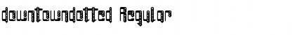 downtowndotted Regular Font Title Preview