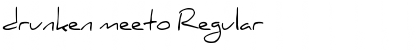 drunken meeto Regular Font Title Preview