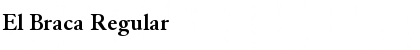 El Braca Regular Font Title Preview