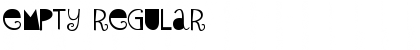 Empty Regular Font Title Preview