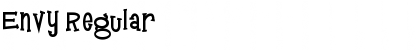 Envy Regular Font Title Preview