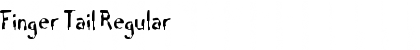 Finger Tail Regular Font Title Preview