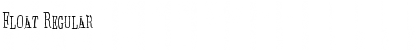 Float Regular Font Title Preview