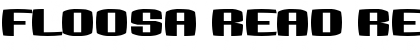 Floosa Read Regular Font Title Preview