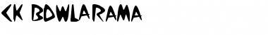 CK BowlARama Regular Font Title Preview