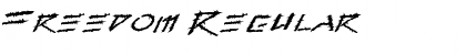 Freedom Regular Font Title Preview