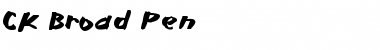 CK Broad Pen Regular Font Title Preview