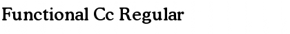 Functional Cc Regular Font Title Preview