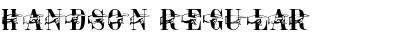 Handson Regular Font Title Preview