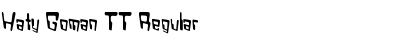 Haty Goman TT Regular Font Title Preview