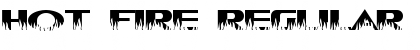 Hot Fire Regular Font Title Preview