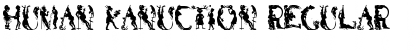 Human Kanuction Regular Font Title Preview