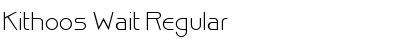 Kithoos Wait Regular Font Title Preview