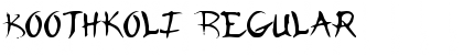 Koothkoli Regular Font Title Preview
