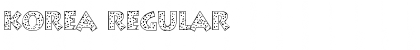 Korea Regular Font Title Preview