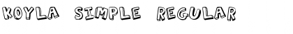 Koyla Simple Regular Font Title Preview