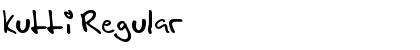 Kutti Regular Font Title Preview