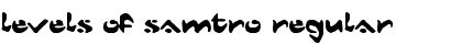 Levels Of Samtro Regular Font Title Preview
