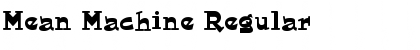 Mean Machine Regular Font Title Preview