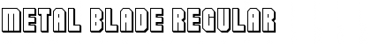 Metal blade Regular Font Title Preview