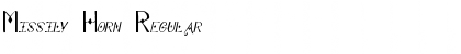 Missily Horn Regular Font Title Preview