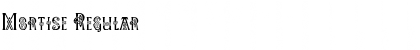 Mortise Regular Font Title Preview