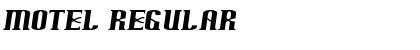 Motel Regular Font Title Preview