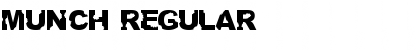 munch Regular Font Title Preview