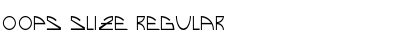 Oops Slize Regular Font Title Preview