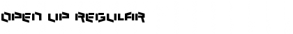 Open Up Regular Font Title Preview