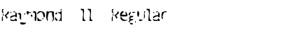 Raymond ll Regular Font Title Preview