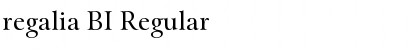 regalia BI Regular Font Title Preview
