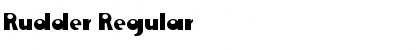 Rudder Regular Font Title Preview