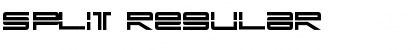 Split Regular Font Title Preview