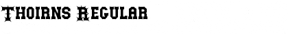 Thoirns Regular Font Title Preview