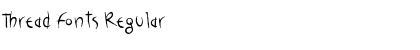 Thread Fonts Regular Font Title Preview