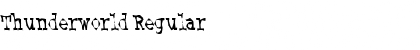 Thunderworld Regular Font Title Preview
