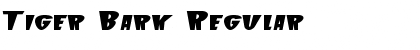 Tiger Bark Regular Font Title Preview