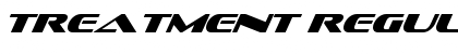 Treatment Regular Font Title Preview