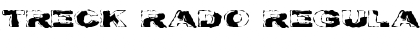 Treck Rado Regular Font Title Preview