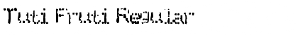 Tuti Fruti Regular Font Title Preview