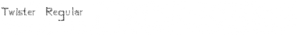 Twister Regular Font Title Preview